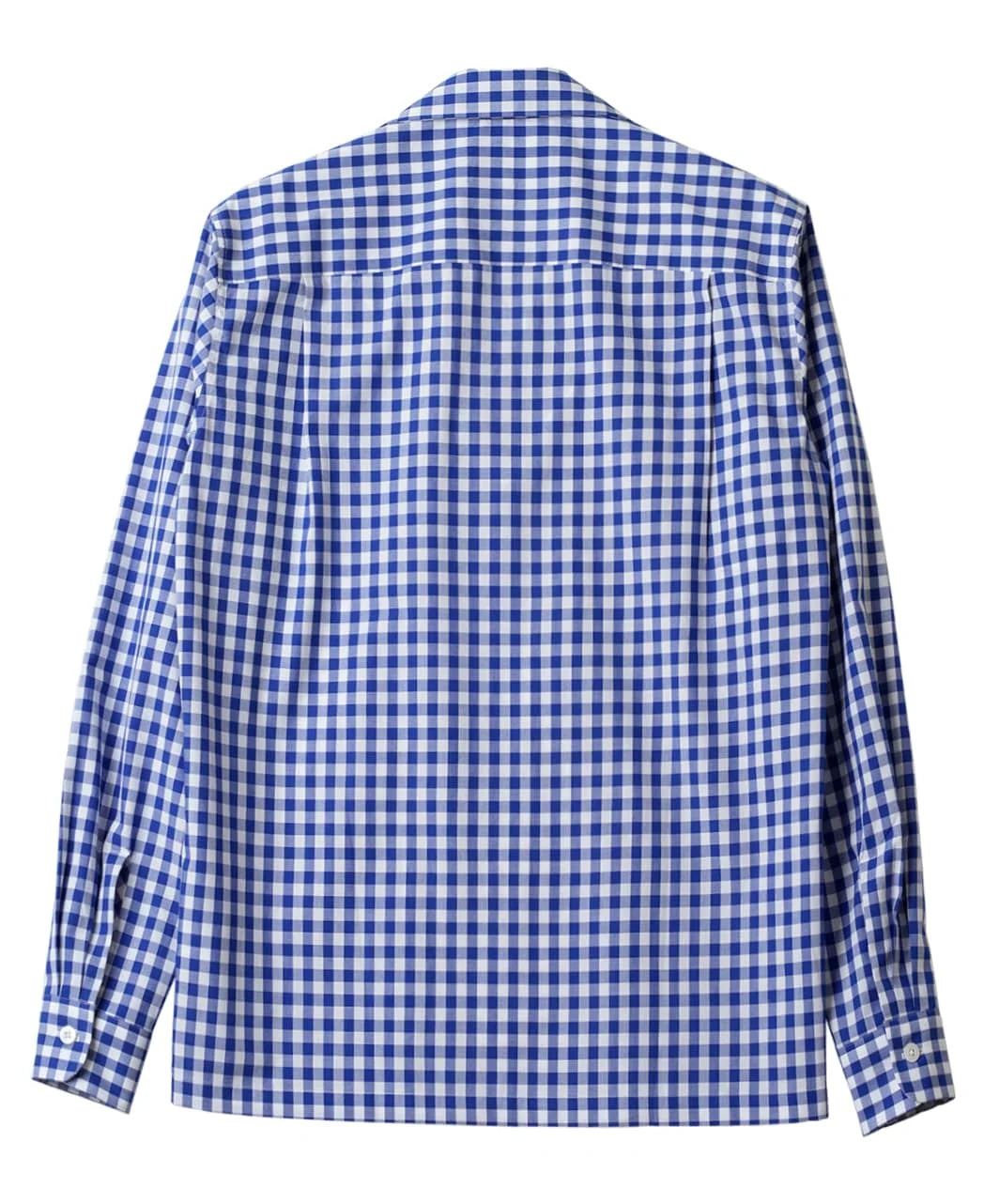 Kamakura Classics 藍色 Gingham Check 復古開領襯衫