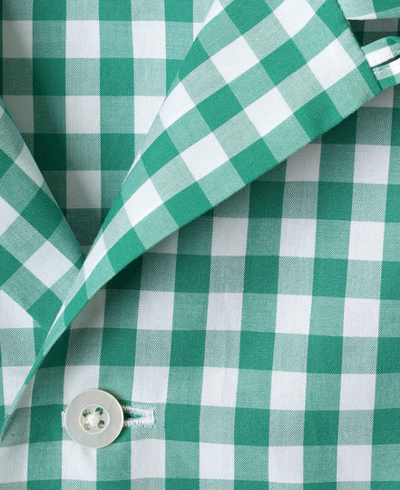 Kamakura Classics 綠色 Gingham Check 復古開領襯衫