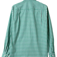 Kamakura Classics 綠色 Gingham Check 復古開領襯衫