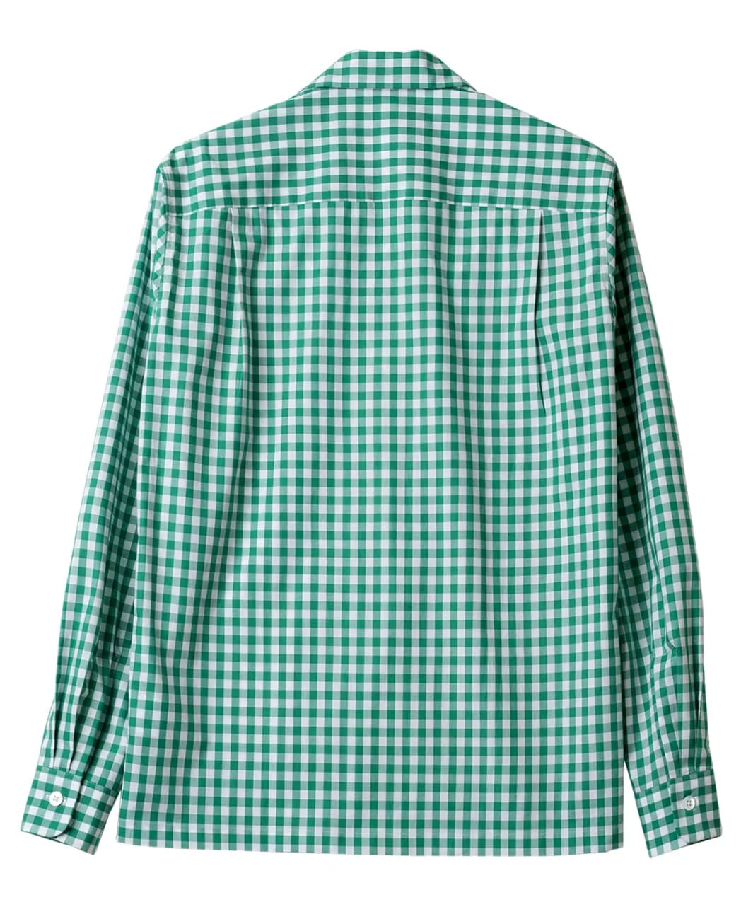 Kamakura Classics 綠色 Gingham Check 復古開領襯衫
