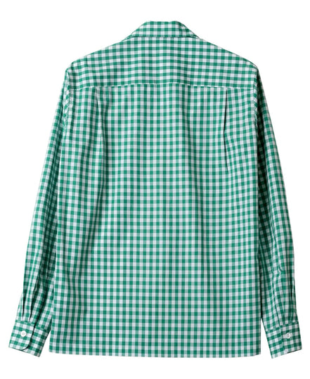 Kamakura Classics 綠色 Gingham Check 復古開領襯衫
