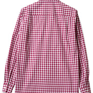 Kamakura Classics 紅色 Gingham Check 復古開領襯衫
