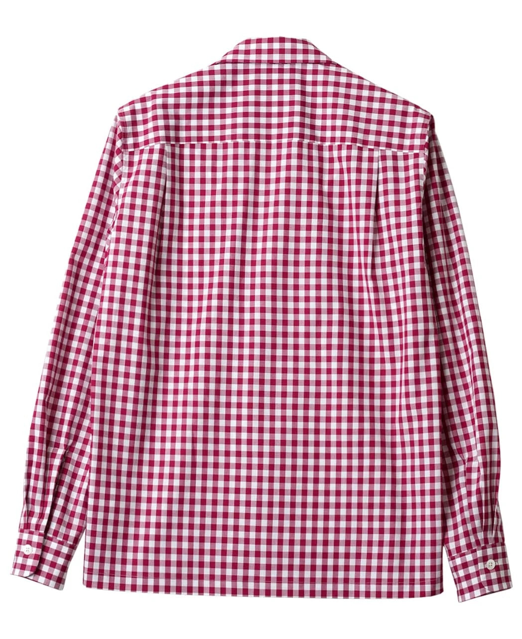 Kamakura Classics 紅色 Gingham Check 復古開領襯衫
