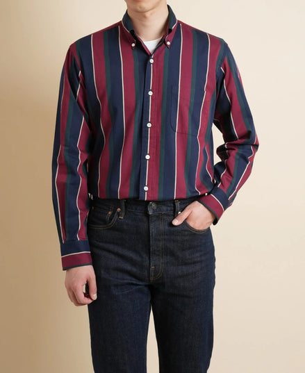 Vintage Ivy Regimental Stripe 軍團條紋鈕扣領襯衫