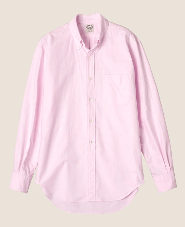 Vintage Ivy 粉紅色 Oxford 鈕扣領襯衫