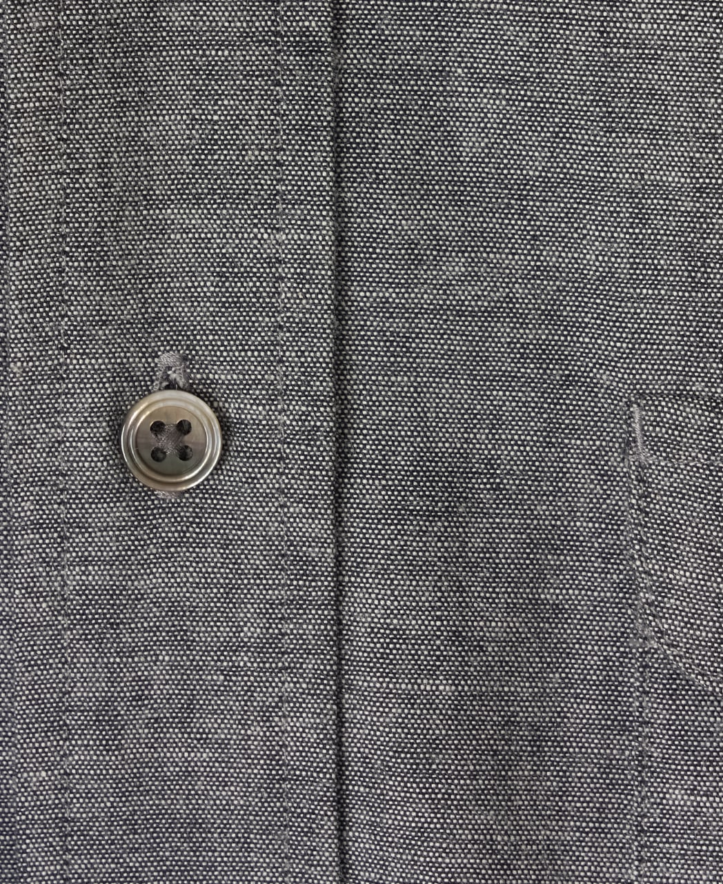 雙口袋Black Chambray 工裝襯衫