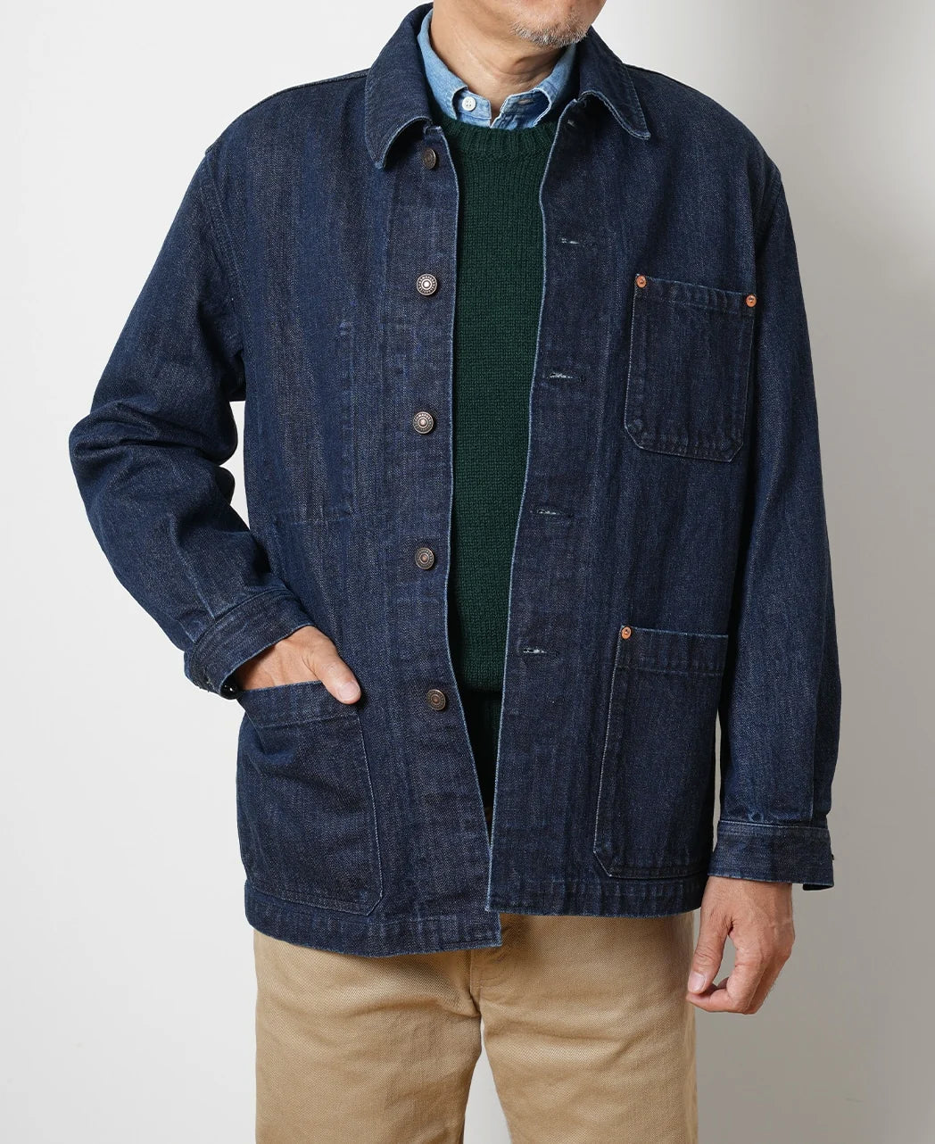 13oz 赤耳丹寧 French Work Jacket